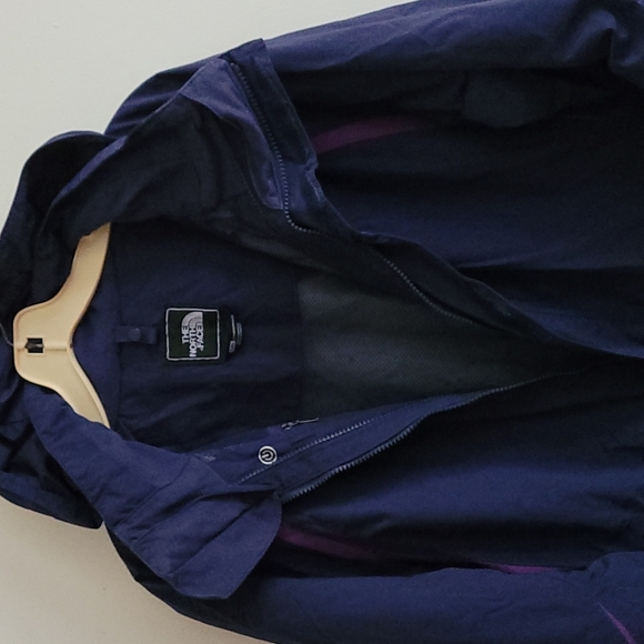 North face blue hooded jacket Sz L - Picture 6 of 8